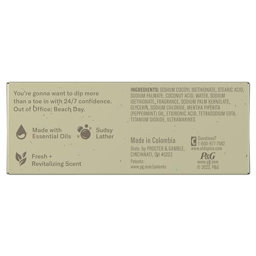 Old Spice Men's Bar Soap, Seas The Day Eucalyptus and Coconut Cream Scent, 10x More Moisturizers for Smooth Skin with Mild Exfoliators & Plant Based Cleansers, 5.0 oz - image 8