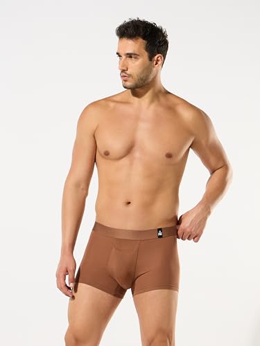 Image of ESSA Men's Ultra-Soft Modal Trunk Underwear | Moisture-Absorption with 4-Way Stretch | Breathable Contour Pouch, Microfiber Waistband with Spandex