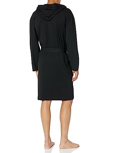 HUGO mens Outline Logo Cotton Blend Robe2
