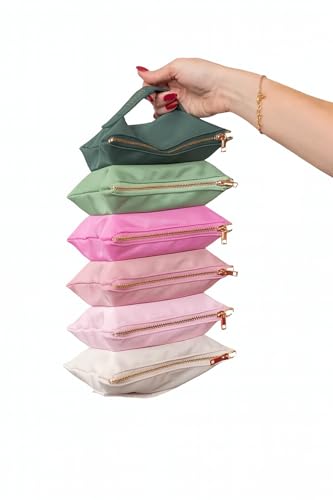 TWIST ME PRETTY Accordion Organizer Bag, Strong Stain-Resistant Fabric, 6-Compartment Design, 4 x 7.25 inches