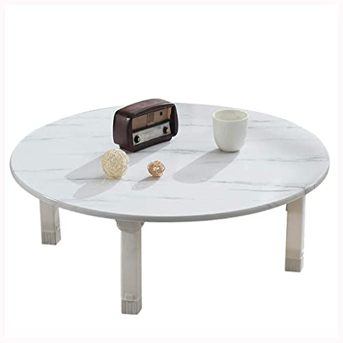 Petit bureau pliable rond de 60 cm table basse de chambre pour tatami et table à manger basse