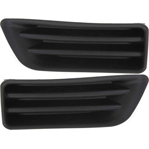 Parts N Go 2006-2007 Accord Sedan Fog Light Cover Set Driver & Passenger Side Left/Right Hand Black - 71108SDAA00 HO1039107