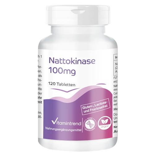 Nattokinase 100mg – Nattokinasa – 120 comprimidos | Vitamintrend®