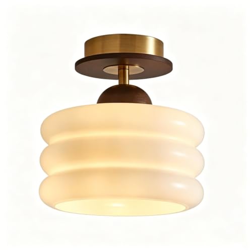 Plafonnier en verre nervuré pour sublimer votre couloir ou chambre