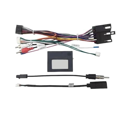 Cable de radio para coche con adaptador de caja CANBus compatible con Fiat UNO, arnés de cableado, unidad principal Android, reproductor multimedia, conector de alimentación