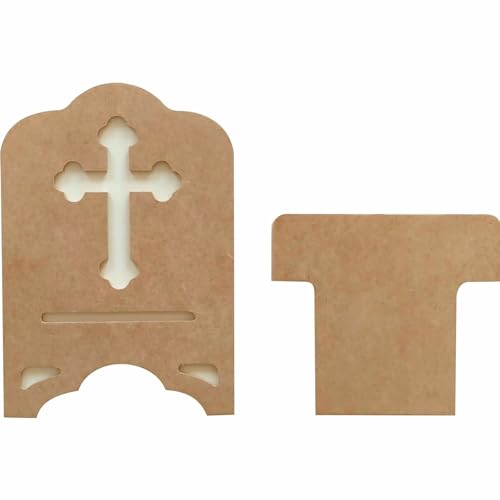 KIAGA, Suporte Porta Bíblia em Mdf Cru 6mm Cor:NATURAL;Tamanho:18x17x17,5 CM