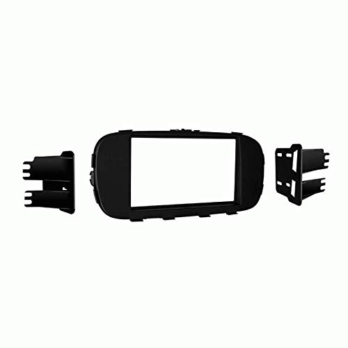 Carxtc Double Din Install Car Stereo Dash Kit for a Aftermarket Radio Fits 2017-2019 Kia Soul W/O Display Radio Trim Bezel is Painted Matte Black Non Navigation Replacement -  43756.0363