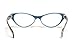 Calabria Emily Cateye Reading Glasses +1.25 Blue Black Plaid Women Stylish Fashion Eyeglass Cat Eye Single Power Readers