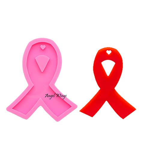Angel Wings Super Glossy Ribbon Silicone Mold Keychain Mold with