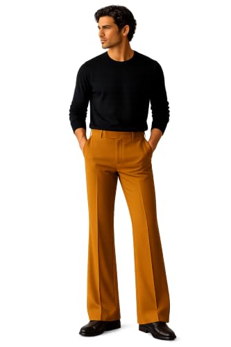 Image of Men Formal Pant Bellbottom | Premium Japanese Fabric, Bell Bottom Bootcut Fit, Smart Casual & Formal Wear