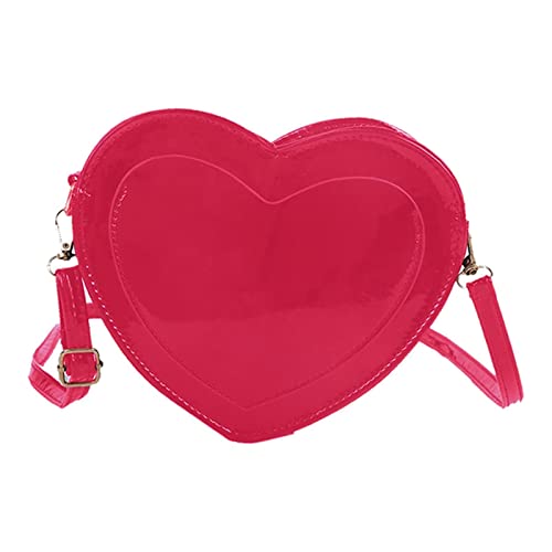 Sac à main cœur rose rouge le cadeau idéal avec grande trousse et sangle réglable