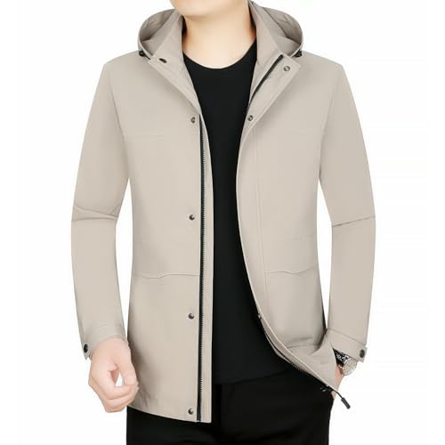 Veste à capuche homme automne blouson réversible décontracté cintré