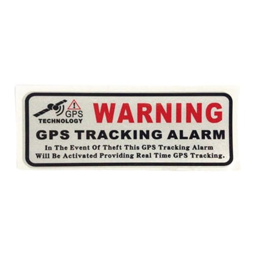GPS 車内監視警告ステッカー ロードバイク スクーター オートバイ 自転車装飾 盗難防止反射ステッカー