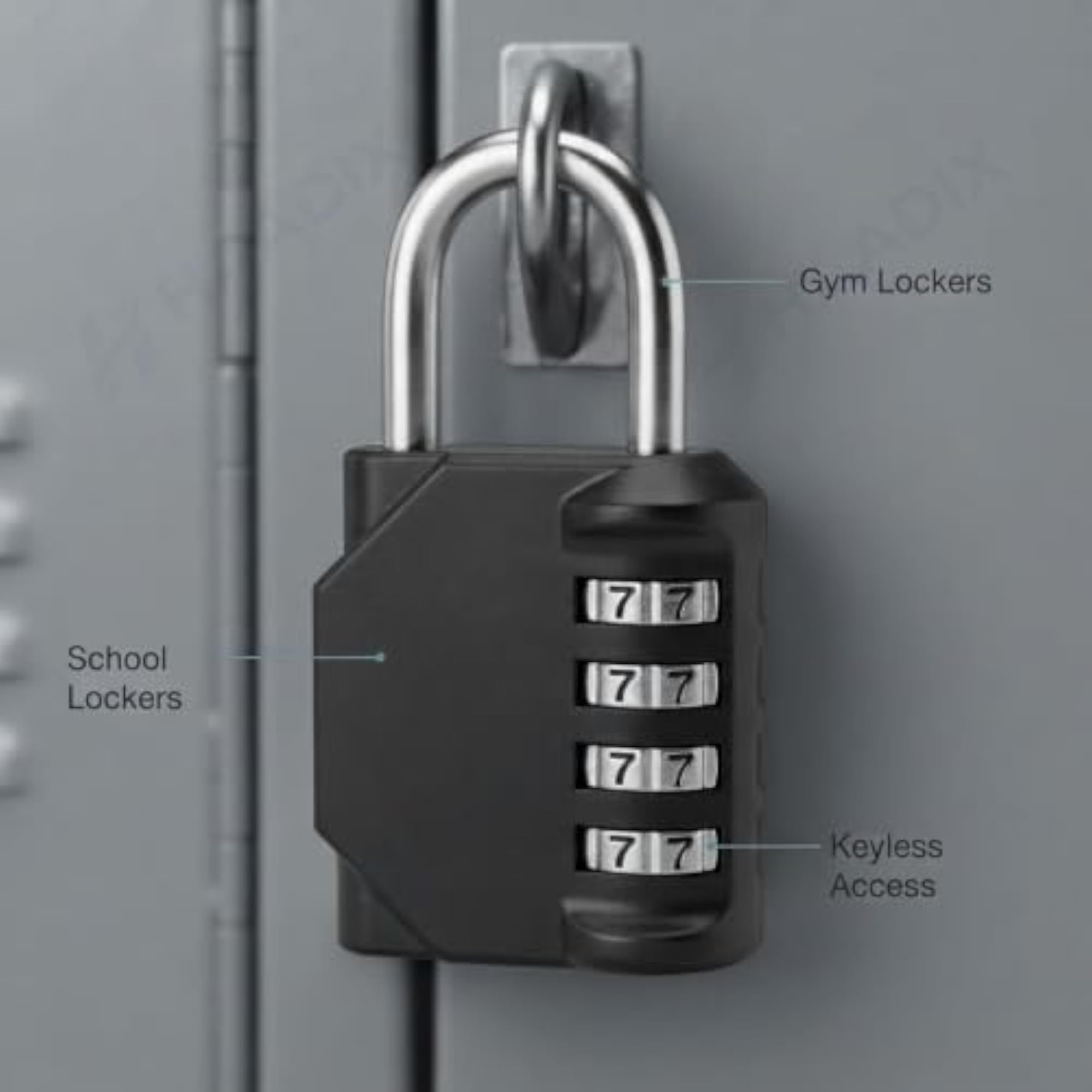 4 Digit Anti-Theft Combination Padlock