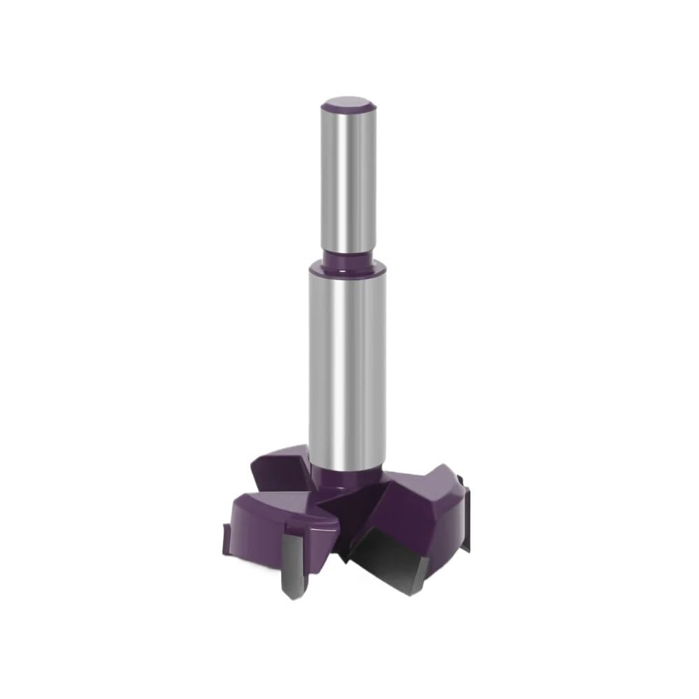 1pcs 45mm 3 Teeth Forstner Tips Woodworking Tools Hole Saw Cutter Hinge Boring Drill Bits Round Shank Tungsten Carbide Cutter(3Z-45mm)