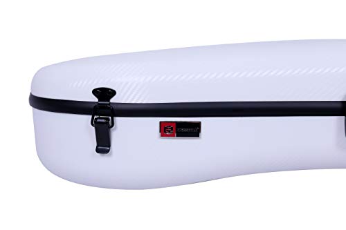 Image of Crossrock Poly Carbon OM /000 Guitar Case, Anti-scratch Flight Case in White (CRF4000OMWT)