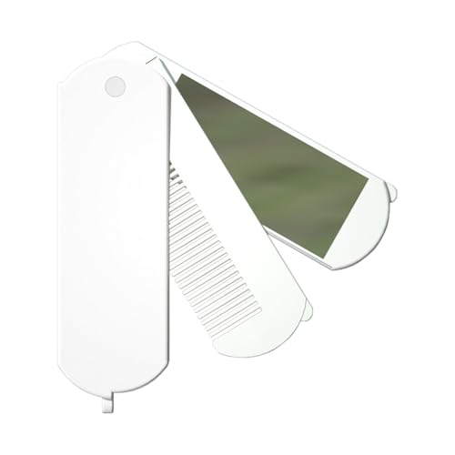 ヘアコーム - ヘアコーム、トラベルミラー付き折りたたみヘアブラシ |折りたたみ式トラベルヘアコーム ミラー付き - ポータブル もつれ解消ヘアブラシ スペック付き折りたたみ式トラベルヘアブラシコーム