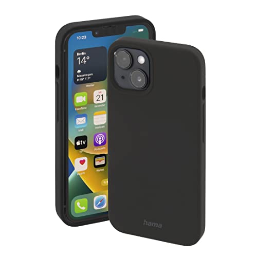 Coque iPhone 14 MagSafe Hama noir mat idéale pour le bureau