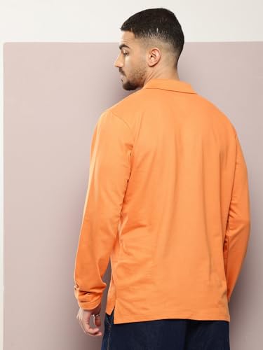 Image of Dillinger Men Oversized Long Sleeve Polo Tshirt