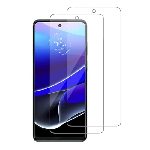 Heenjer 2 Pack for Motorola Moto G Stylus (2022) Screen Protector Tempered-Glass Micro-curved Edges Case Friendly Bubble Free HD Clear Easy Installation