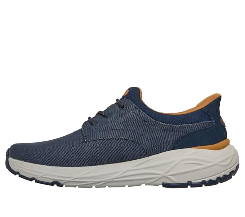 Image of Skechers Men's USA Arch Fit Maverick - Wolfe Round Toe Canvas Bungee Lace Slip-Ins