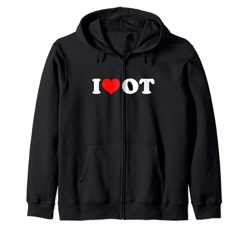 I Love OT Sudadera con Capucha
