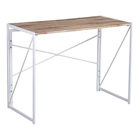 FitAtHome Computer Desk, Engineered, Beech Wood, L Cover