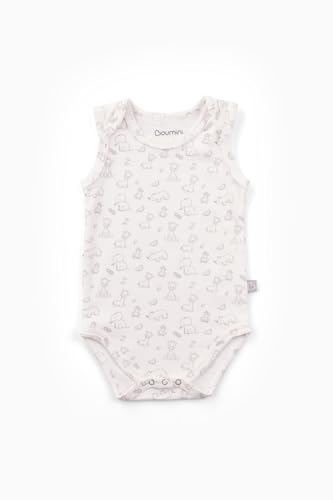 Boumini Pamuklu Bebek Çıtçıtlı Atlet Bebek Body Zürafa (Krem,…