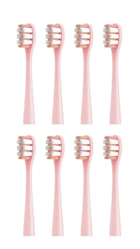 交換用歯ブラシヘッド、NX7000 ソニック電動ソフト毛歯ブラシに対応、8/16個(8PINK Clean Type)