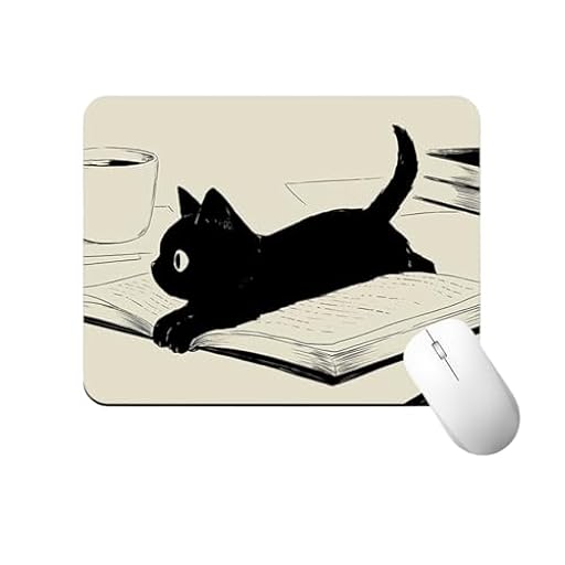 OUDQFCJ 1 alfombrilla de ratón con tres gatos,adecuada para ratón de oficina y juegos, pequeña alfombrilla de ratón para escritorio de oficina, accesorio divertido para ordenador portátil y de | Ya disponible en tu tienda friki favorita! En mundofriki.es!