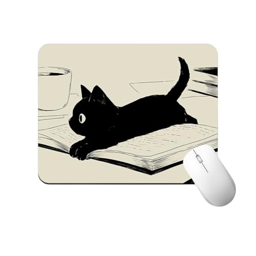 OUDQFCJ 1 alfombrilla de ratón con tres gatos,adecuada para