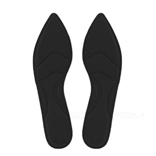 ポインテッドシューズインソール 超軽量衝撃吸収中敷き 足裏ケア ハイヒールサンダルサポート 滑り止め土踏まず クッション ヒール用 アーチサポート防臭通気性低反発高弾性耐摩耗性 女性用