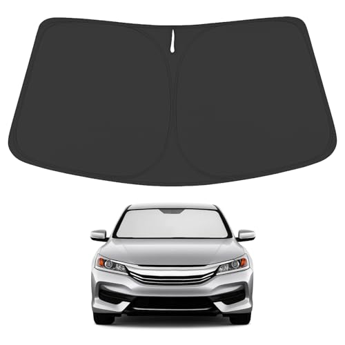 Image of Proadsy 2025 Upgrade Windshield Sun Shade Custom Fit Honda Accord 2014-2017 4-Layer Foldable Front Sunshade Protector Sun Visor Blocks UV Rays Keep Car Cooler