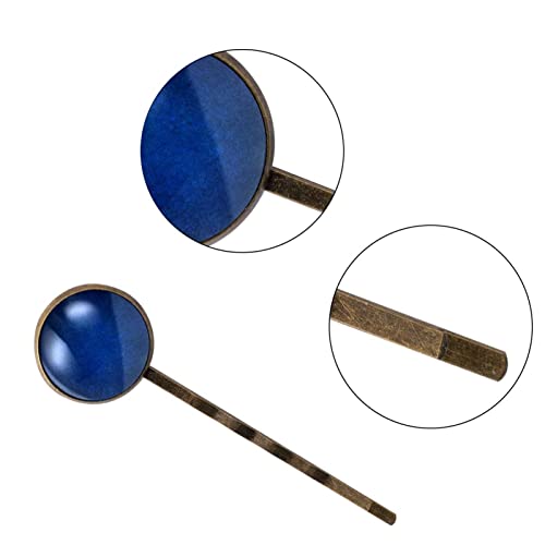 Accessoires pour cheveux glam bleu foncé pinces élégantes barrettes mignonnes fait main femme - 3