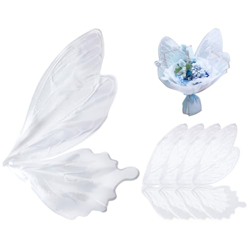 Papier d'emballage étanche pour bouquet de fleurs blanc transparent UNICRAFTALE 58x56cm