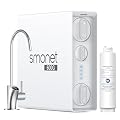 SMONET Tankless Reverse Osmosis System: Advanced 7-Stage Filtration 600 GPD with Smart LED Faucet Under Sink RO Water Filtration Systems 2:1 Pure to Drain NSF 58/372 with a Additional CF Filter