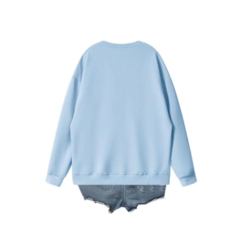 Autumn and winter long-sleeve Halloween-themed cartoon heart skull print men's and women's comfortable casual sweatshirt2