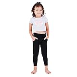 Lofbaz Kinder Lässige Pluderhose für Mädchen Jungen mit Taschen Lose Pyjamas Unisex Outfits Lounge Yoga Jogger Tanzkleidung Solid Schwarz 3-4Y