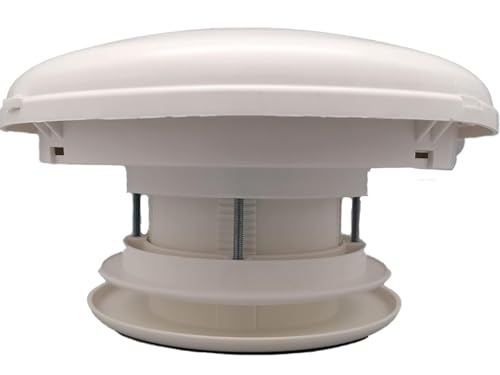 CR-MOESANCO® Aérateur de caravane de 110 mm avec grille anti-insectes + vis de montage