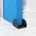 JUBEST 2 Pack Matte Black Floor Guide Floor Mount Sliding Barn Door Hardware Up to 1-13/16