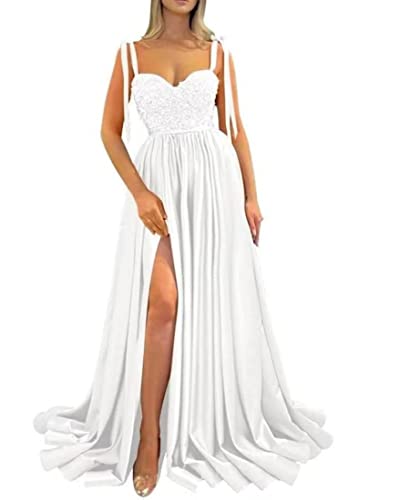 Robe de bal longue en satin seyante et fluide pour sublimer les tailles 54