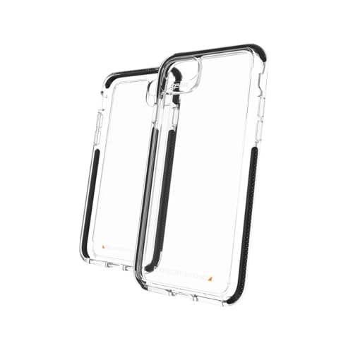 Gear4 Santa Cruz para iPhone SE 2022/SE (2ª geração) e iPhone 8/7/6s/6 – Proteção avançada contra impactos, tecnologia D3O integrada – Aderência texturizada, transparente com preto (702009632)