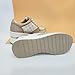 Zapatilla Deportiva Estilo Mujer/Bambas Comodonas Cuña/Zapato para Vaqueros/Tenis Casual Plata-Champagne-Dorado (Negro, 38)
