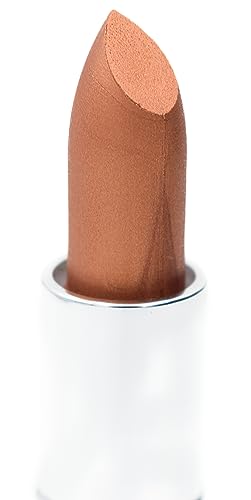 Image of Pure Ziva Copper Glitz Rusty Red Orange Metallic Frosted Lipstick Color Moisturizing Paraben Free, No Animal Testing & Cruelty Free Lip Makeup Color