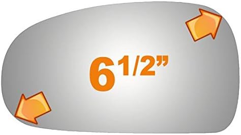 Flat Driver Side Mirror Replacement Glass for 2000-2006 AUDI TT QUATTRO