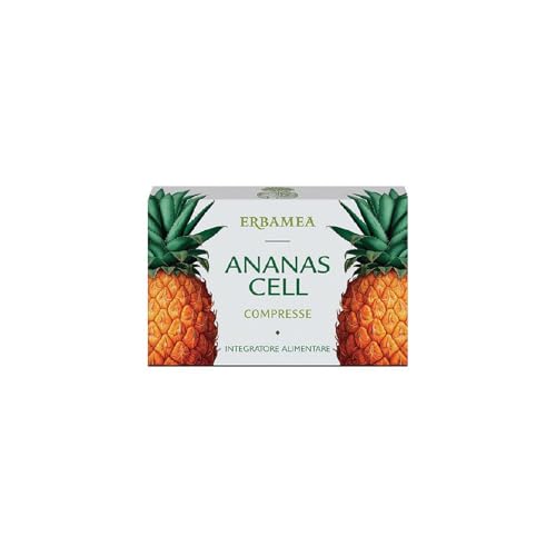 Erbamea Ananas Cell, Centella, Birke für Cellulite und Wasserreservation, Mehrfarbig, 36 Tabletten Erbamea Ananas Cell, Centella, Birke für Cellulite und Wasserreservation, Mehrfarbig, 36 Tabletten