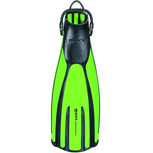 Mares Avanti Quattro+, Pinne da Immersione Scarpetta Aperta, Adulto, Lime, R 41 e 43