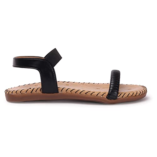 Image of TRASE CFY-II Women's Flat Sandal | Doctor Ortho Comfortable Sandals for Women & Girls | Light weight, Soft Footbed & Stylish | Diabetic & Orthopedic Footwear, Good for Knee & Foot Pain