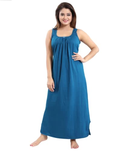 Image of H & C Full Length Women's Hosiery Cotton Fabric Long Nighty Slip /Camisole Slip /Night Wear Maxi for Women Free Size