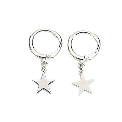Delle ragazze delle donne della stella degli orecchini di pendente dell'orecchio Shiny clip Giacca Spike regalo dei monili per le vacanze Pin Copper Stud